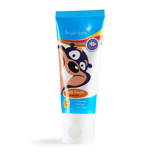 ЗУБНАЯ паста Детская Brush Baby от 3-х до 6 лет мультифрукт, 50мл