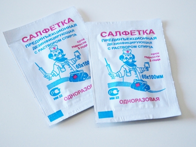 ЛЕЙКО Салфетка спиртовая д/инъекций 65х100мм N1