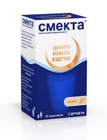СМЕКТА 3г (3,76г) N10 порошок д/приготовления суспензии д/приема внутрь Ванильный Бофур Ипсен Индастри