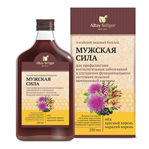 БАЛЬЗАМ АЛТАЙСКИЙ МЕДОВЫЙ Мужская сила 250мл Алтай-Селигор