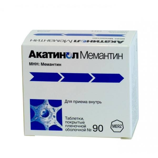 АКАТИНОЛ МЕМАНТИН 10мг N90 таб. покрытые пленочной оболочкой Merz Pharma GmbH and Co. KGaA