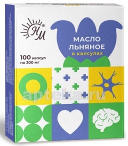 МАСЛО ЛЬНЯНОЕ СОЛНАТ капс. N100 Натуральные масла