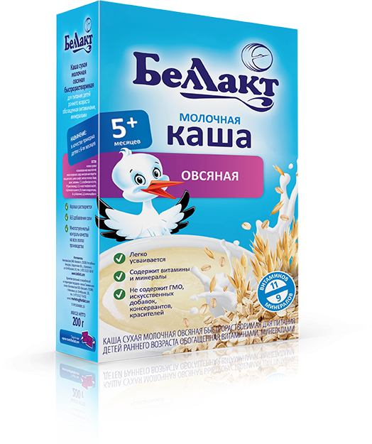 БЕЛЛАКТ каша мол. овсяная