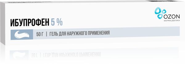 ИБУПРОФЕН 5% 50г гель д/наружного применения Озон