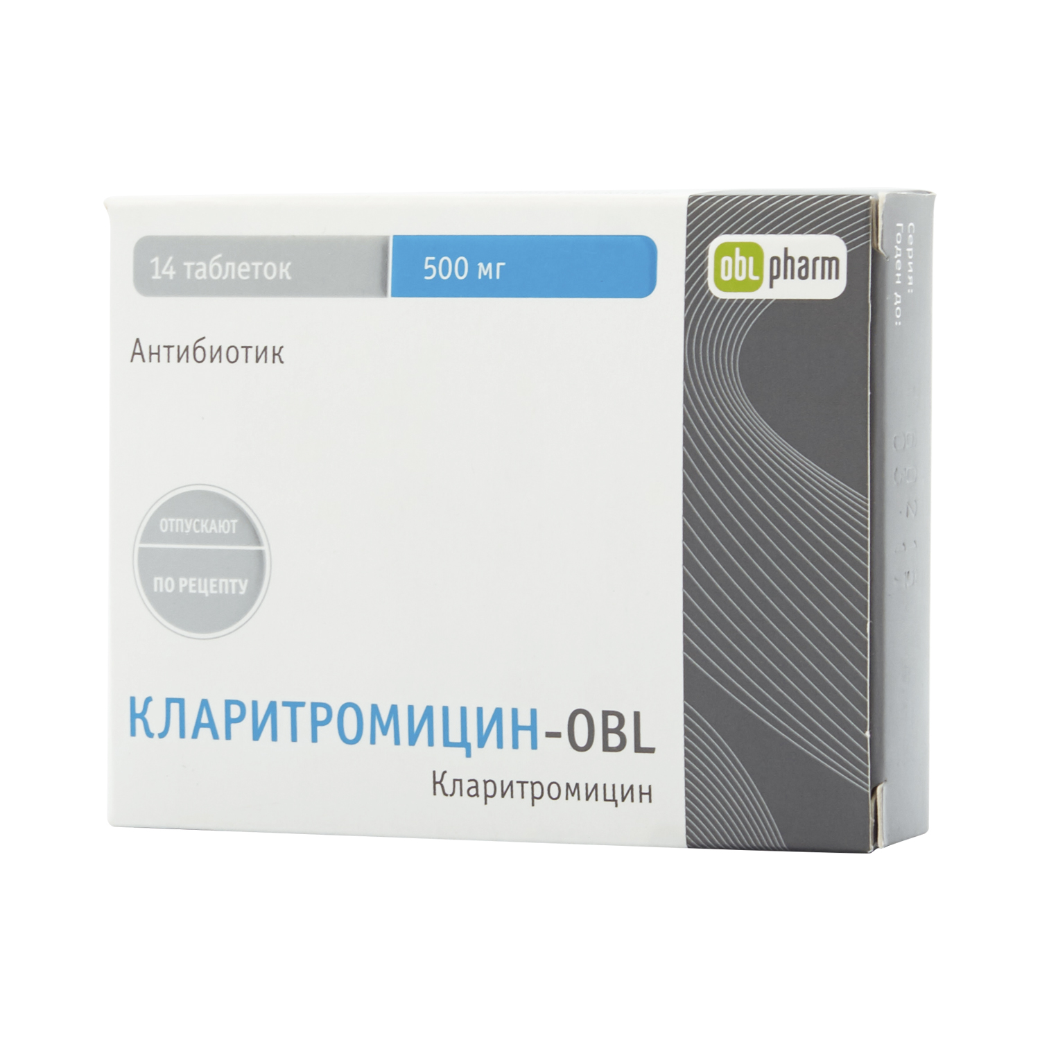 КЛАРИТРОМИЦИН-OBL 500мг N14 таб. покрытые пленочной оболочкой Оболенское ФПО