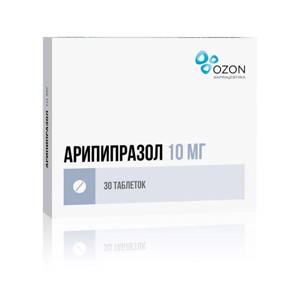 АРИПИПРАЗОЛ 10мг N30 таб. Озон ООО