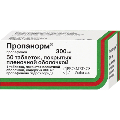 ПРОПАНОРМ 300мг N50 таб. покрытые пленочной оболочкой PRO.MED.CS Praha a.s.