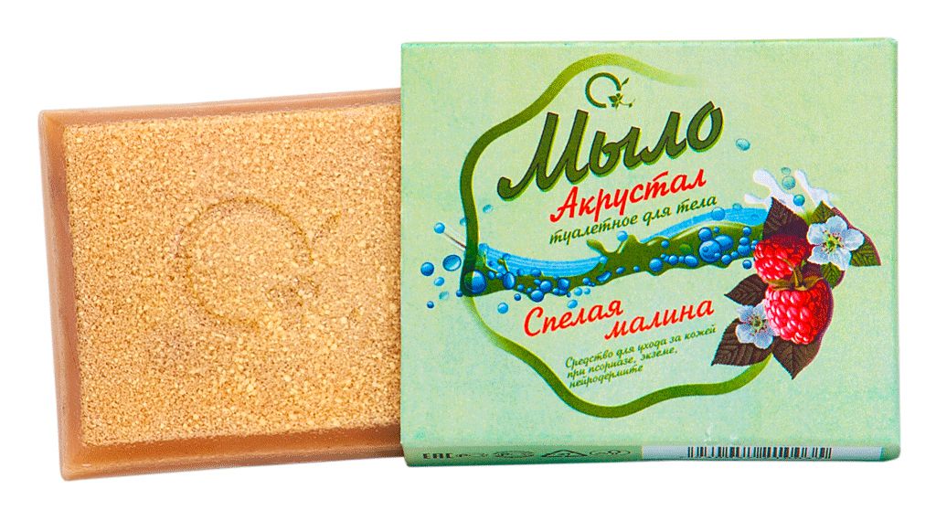 АКРУСТАЛ мыло для тела Спелая малина 100г