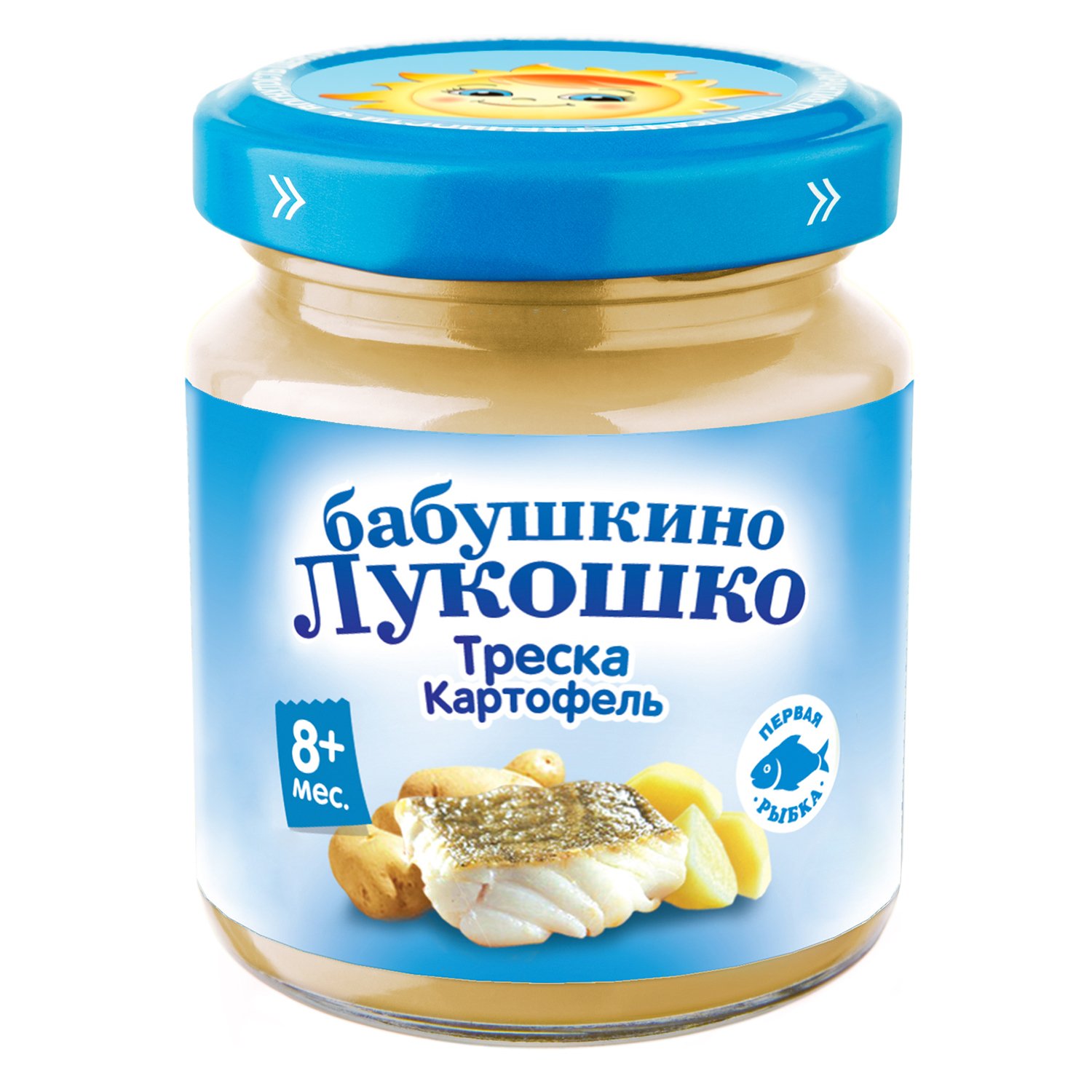 БАБУШКИНО ЛУКОШКО пюре Треска/Картошка 8+ 100г Фаустово Завод детского питания