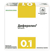 ДИФЕРЕЛИН 11,25мг N1 лиофилизат д/приготовления суспензии для в/м введения пролонгированного действия Ипсен Фарма Биотек