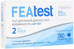 ФЕАТЕСТ тест д/определения беременности (тест-полоска) N2 IND Diagnostic Inc