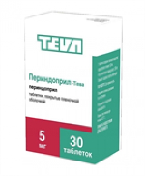 ПЕРИНДОПРИЛ-ТЕВА 5мг N30 таб. покрытые пленочной оболочкой Teva Pharmaceutical Works Private Co.