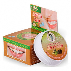 5 СТАР КОСМЕТИК зубная паста отбеливающая с экстрактом Нони 25г 5 Star Cosmetic