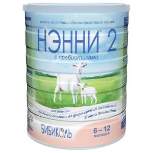 НЭННИ 2 смесь на основе козьего молока с пребиотиками (6+мес.) 800г Dairy Goat Co-operative