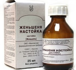 ЖЕНЬШЕНЬ 25мл настойка Ивановская фармацевтическая фабрика