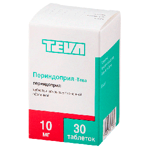 ПЕРИНДОПРИЛ-ТЕВА 10мг N30 таб. покрытые пленочной оболочкой Teva Pharmaceutical Works Private Co.