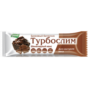 ТУРБОСЛИМ батончик белковый Шоколадный кекс 50г Эвалар