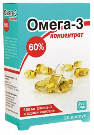 ОМЕГА-3 капс. 60% концентрат 600мг (1г) N30 РеалКапс
