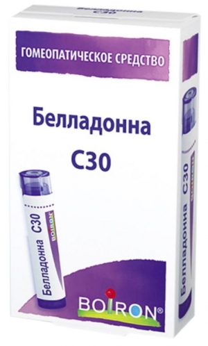 БЕЛЛАДОННА С30 4г гранулы гомеопатические Буарон