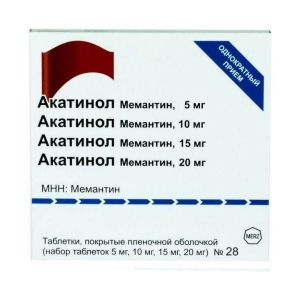 АКАТИНОЛ МЕМАНТИН 5,10,15,20мг N7х4 набор таблеток Merz Pharma GmbH and Co. KGaA