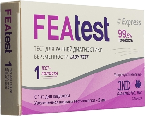 ФЕАТЕСТ тест д/определения беременности (тест-полоска) N1 IND Diagnostic Inc