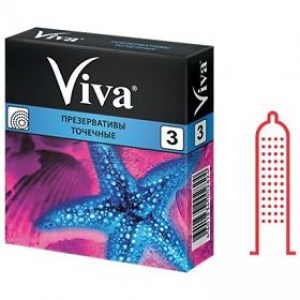 ВИВА презервативы Точечные N3 Карекс Индастриз