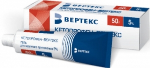 КЕТОПРОФЕН-ВЕРТЕКС 5% 50г гель д/наружного применения Вертекс АО