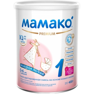 МАМАКО-1 ПРЕМИУМ смесь сухая на основе козьего молока 0-6 мес. 400г Industrias Lacteas Asturianas, S.A.
