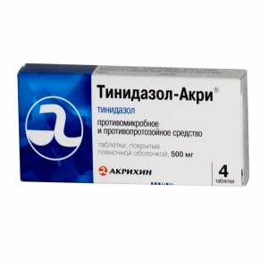 ТИНИДАЗОЛ-АКРИ 500мг N4 таб. покрытые пленочной оболочкой Акрихин