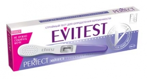 ЭВИТЕСТ ПЕРФЕКТ тест д/определения беременности струйный (кассета с держателем и колпачком) Helm