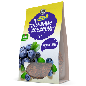 КРЕКЕР Льняной с черникой  50гр