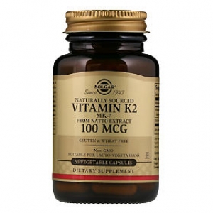 СОЛГАР ВИТАМИН К2 капс. натуральный 100мкг N50 Solgar Vitamin and Herb